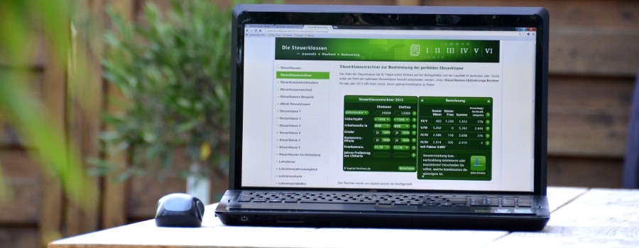 Steuerklassenrechner bei www.steuerklassen.net